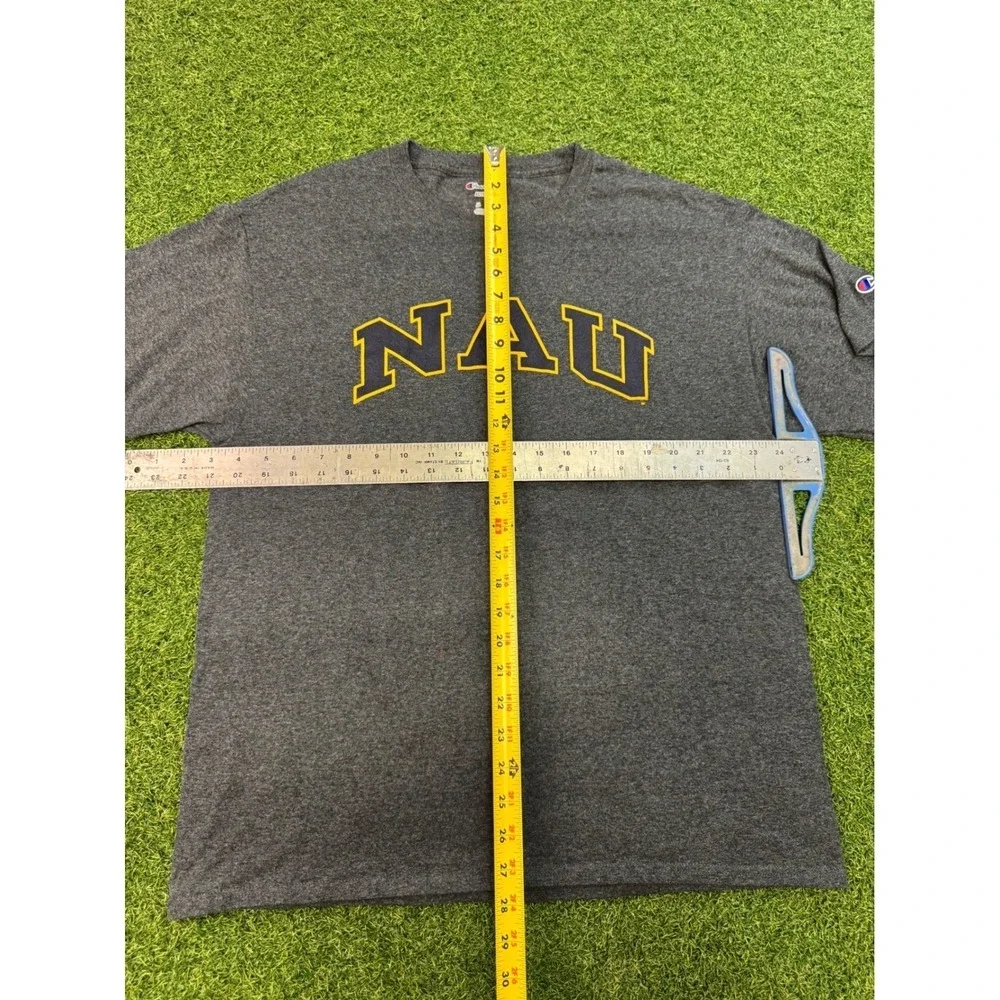 Champion‎ NAU Northern Arizona University T-Shirt Mens Large Gray Heather Tee - Picture 8 of 8